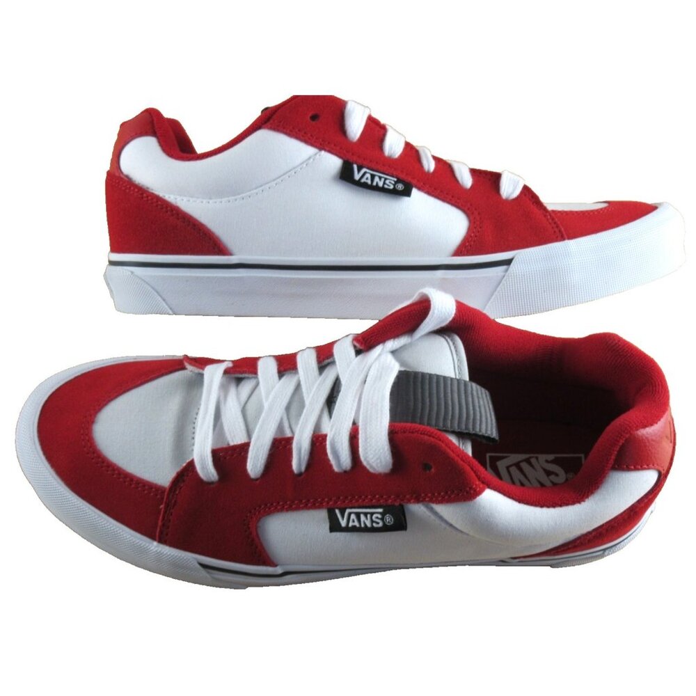 Vans Men's Chukka Push Red True White Canvas Suede shoes Size 11.5 NIB - Picture 7 of 7